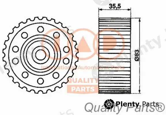 Iap Quality Parts 127-17053 — Tensioner Pulley, timing belt