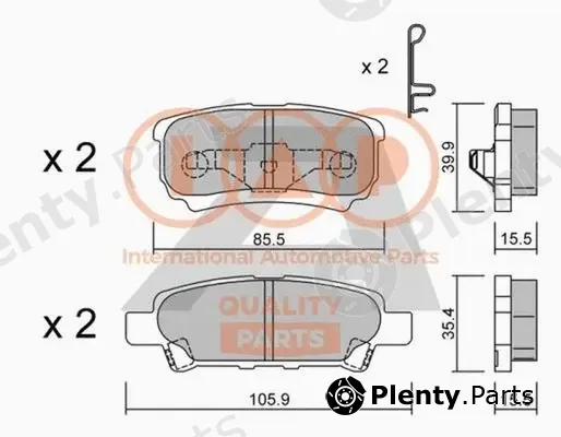 Iap Quality Parts 704-10071P — Brake Pad Set, disc brake