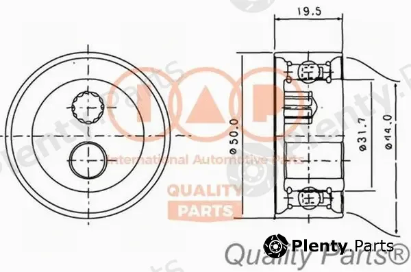 Iap Quality Parts 127-03070 — Tensioner Pulley, timing belt