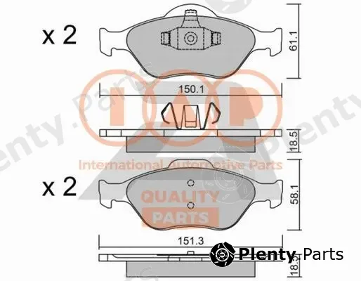 Iap Quality Parts 704-11028P — Brake Pad Set, disc brake