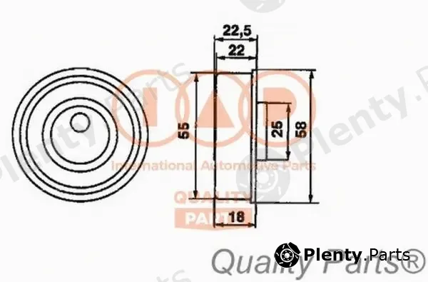 Iap Quality Parts 127-07032 — Tensioner Pulley, timing belt
