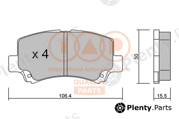 Iap Quality Parts 704-16096P — Brake Pad Set, disc brake