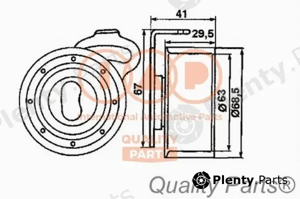 Iap Quality Parts 127-17084 — Tensioner Pulley, timing belt