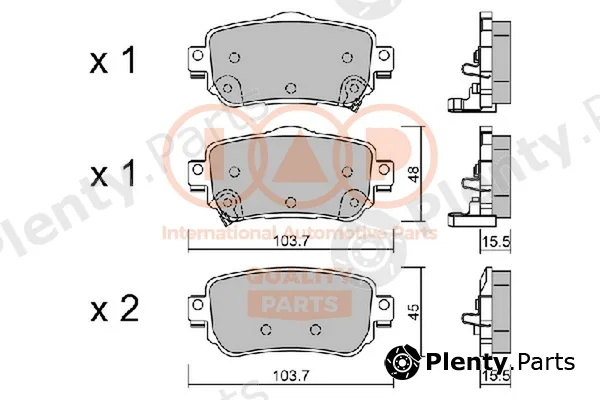 Iap Quality Parts 704-13112P — Brake Pad Set, disc brake
