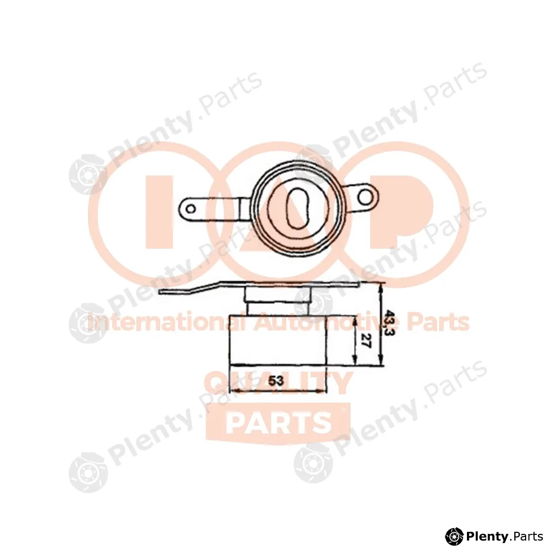 Iap Quality Parts 127-06080 — Tensioner Pulley, timing belt