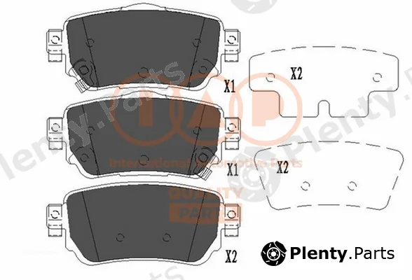 Iap Quality Parts 704-13112 — Brake Pad Set, disc brake