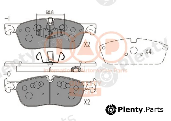 Iap Quality Parts 704-14081 — Brake Pad Set, disc brake