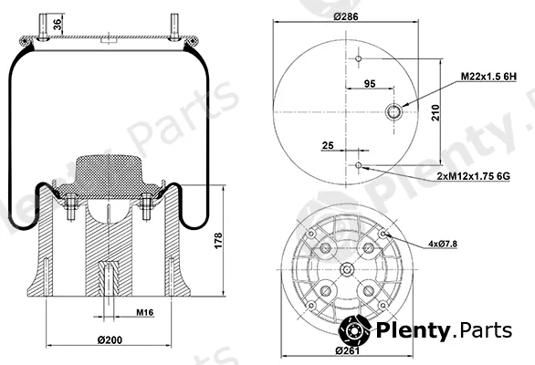 HD 020.2924.CP — Bellow, air suspension