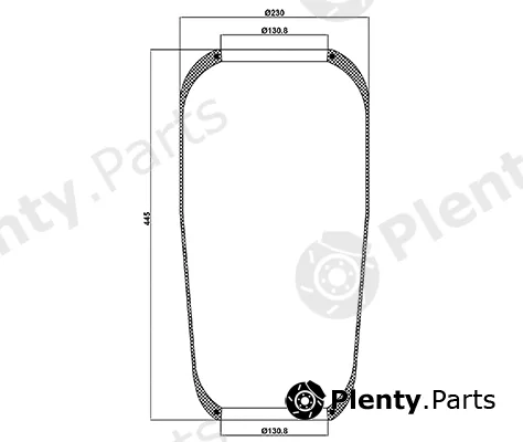 HD 010.1885 — Bellow, air suspension