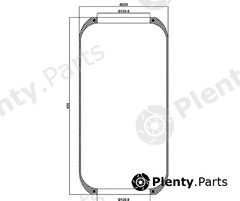 HD 010.945 — Bellow, air suspension