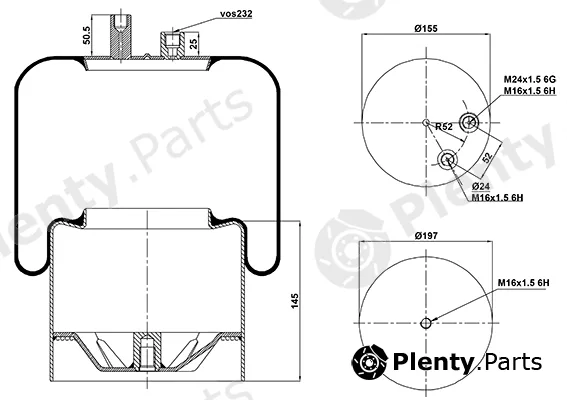 HD 020.4391.C22 — Bellow, air suspension