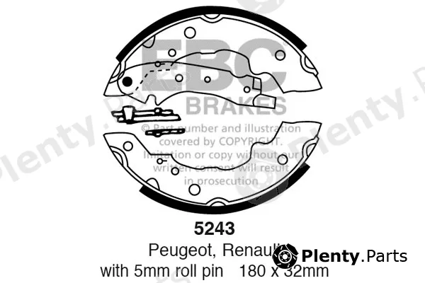 EBC Brakes 5243 — Brake Shoe Set
