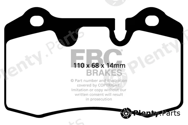 EBC Brakes DP41909R — Brake Pad Set, disc brake