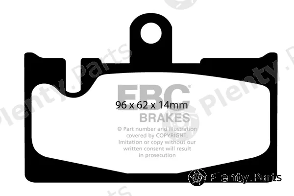 EBC Brakes DP1397 — Brake Pad Set, disc brake