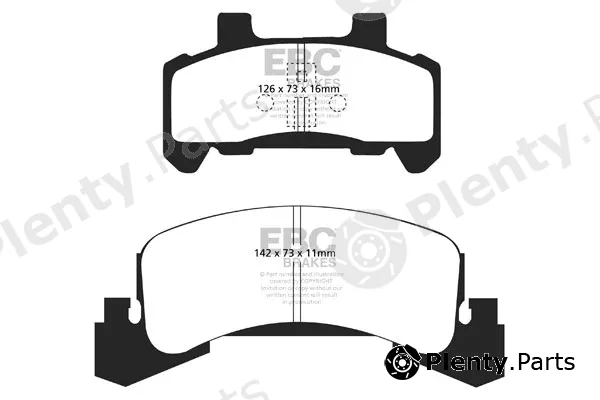 EBC Brakes DP21173 — Brake Pad Set, disc brake