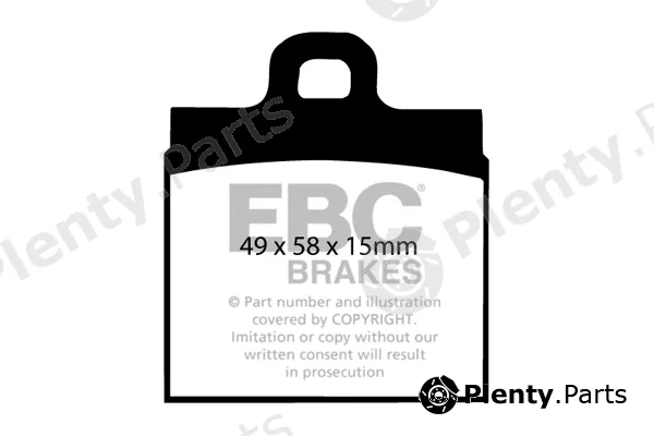 EBC Brakes DP111 — Brake Pad Set, disc brake