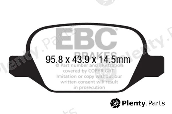 EBC Brakes DPX2202 — Brake Pad Set, disc brake