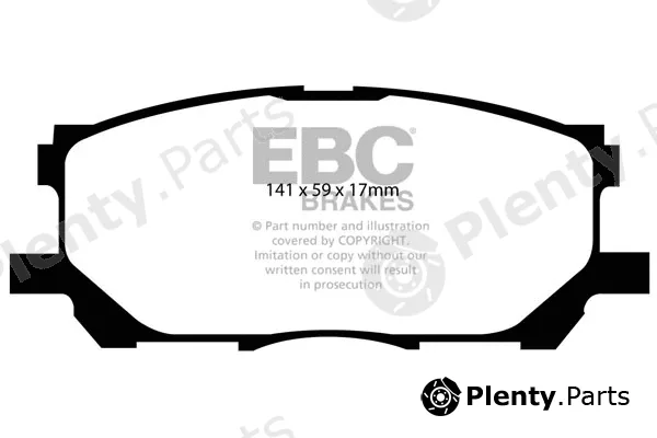EBC Brakes DP1681 — Brake Pad Set, disc brake