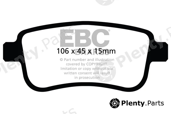 EBC Brakes DP22025 — Brake Pad Set, disc brake