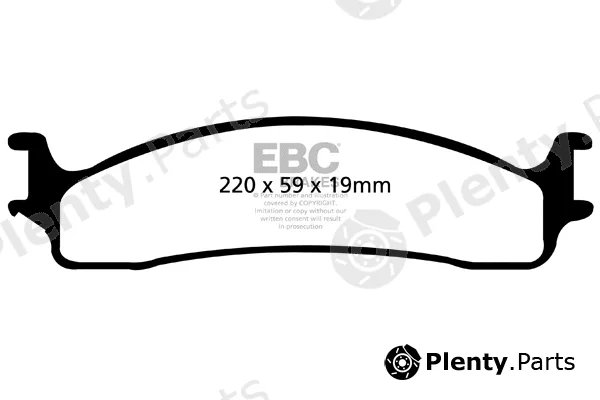 EBC Brakes DP41650R — Brake Pad Set, disc brake