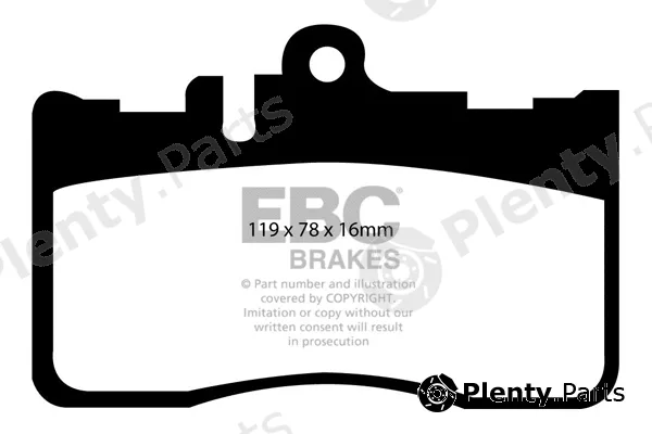 EBC Brakes DP1622 — Brake Pad Set, disc brake