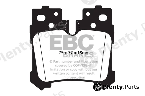 EBC Brakes DP1812 — Brake Pad Set, disc brake