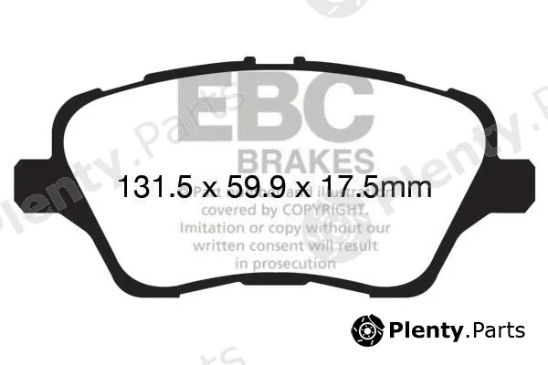 EBC Brakes DPX2149 — Brake Pad Set, disc brake