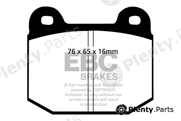 EBC Brakes DP2197 — Brake Pad Set, disc brake