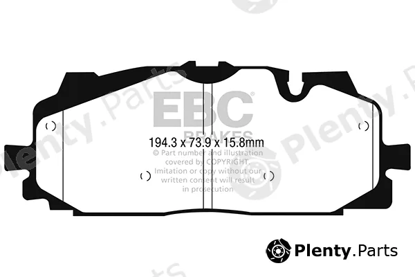 EBC Brakes DP42277R — Brake Pad Set, disc brake