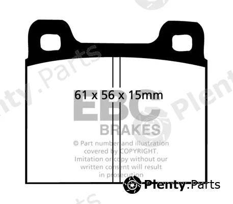 EBC Brakes DP104 — Brake Pad Set, disc brake