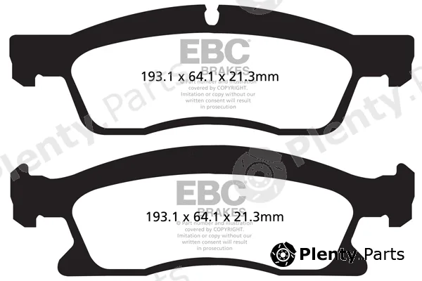 EBC Brakes DP42136R — Brake Pad Set, disc brake