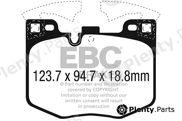 EBC Brakes DP22302 — Brake Pad Set, disc brake