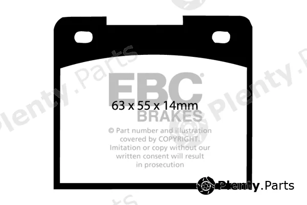 EBC Brakes DP114 — Brake Pad Set, disc brake