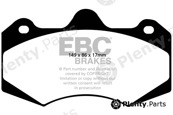 EBC Brakes DP4042R — Brake Pad Set, disc brake