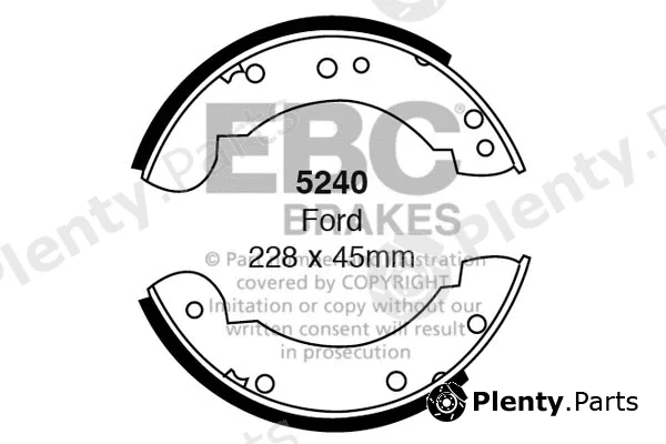 EBC Brakes 5240 — Brake Shoe Set