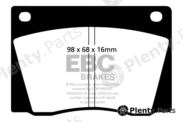 EBC Brakes DP108 — Brake Pad Set, disc brake