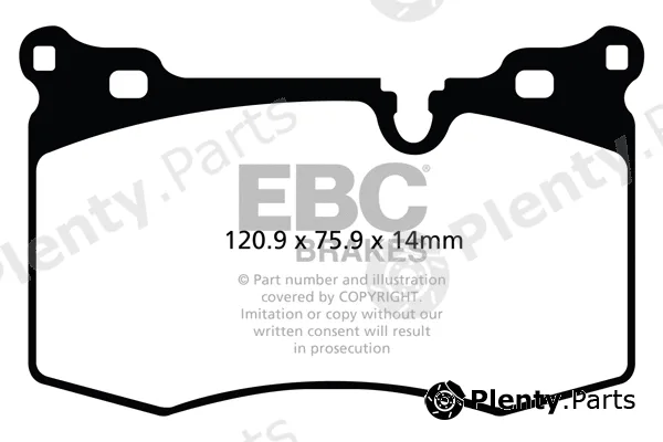 EBC Brakes DP31854C — Brake Pad Set, disc brake