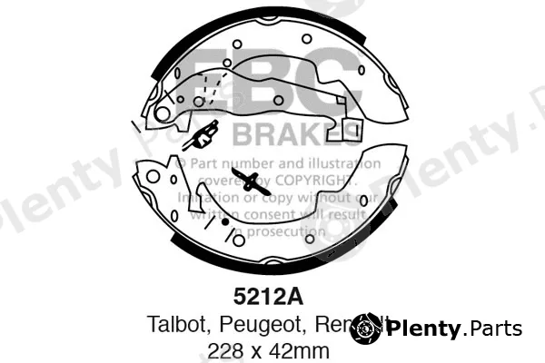 EBC Brakes 5212A — Brake Shoe Set