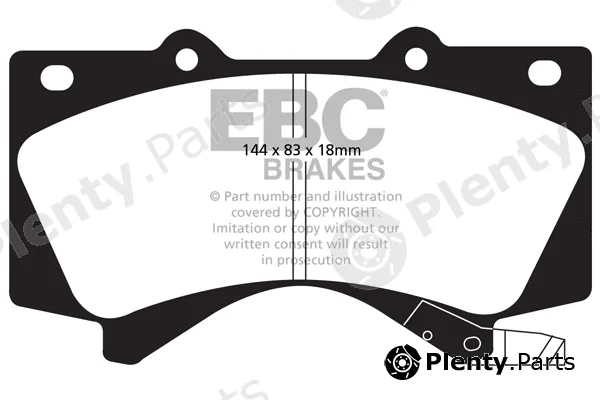 EBC Brakes DP1815 — Brake Pad Set, disc brake