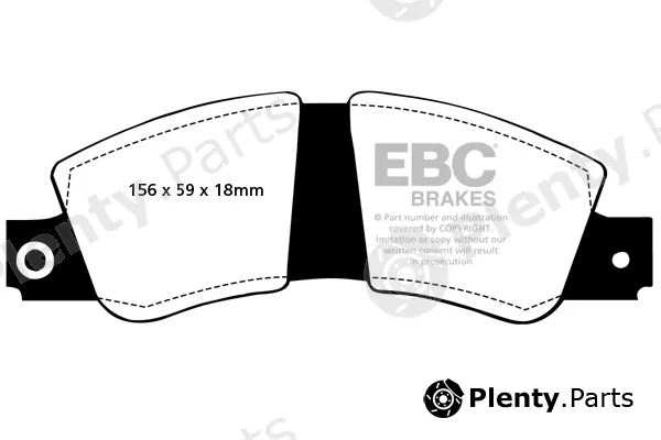 EBC Brakes DP267 — Brake Pad Set, disc brake