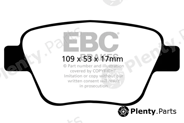 EBC Brakes DP42075R — Brake Pad Set, disc brake