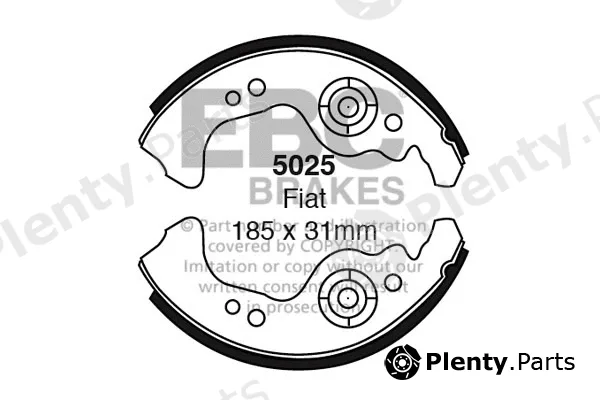 EBC Brakes 5025 — Brake Shoe Set