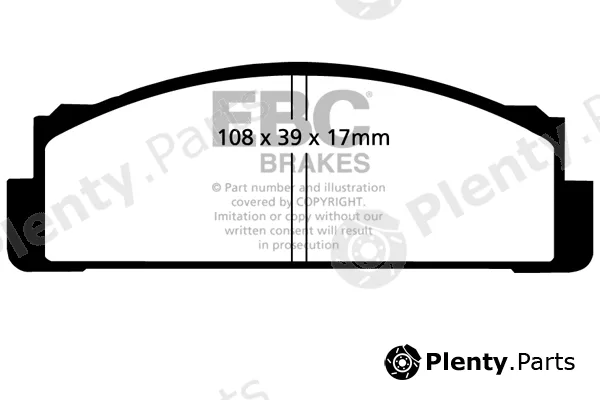 EBC Brakes DP4116R — Brake Pad Set, disc brake