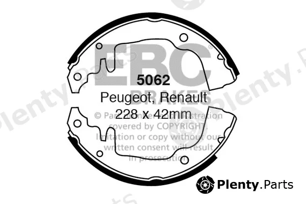 EBC Brakes 5062 — Brake Shoe Set