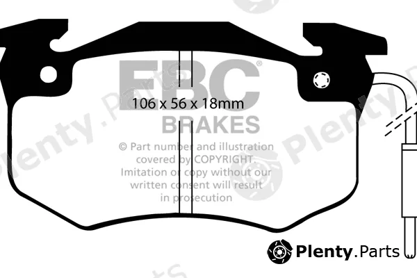 EBC Brakes DP489 — Brake Pad Set, disc brake
