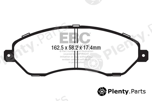 EBC Brakes DPX2231 — Brake Pad Set, disc brake