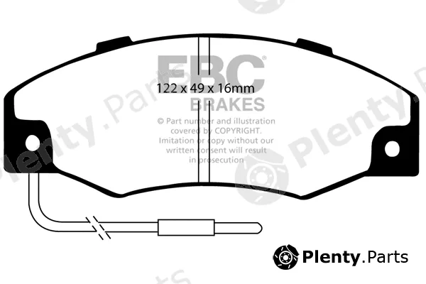 EBC Brakes DP2604 — Brake Pad Set, disc brake