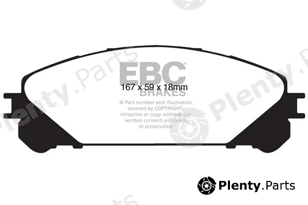 EBC Brakes DP1837 — Brake Pad Set, disc brake