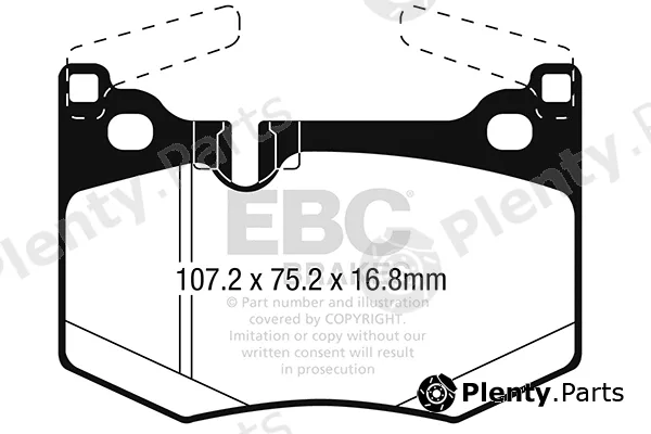 EBC Brakes DP32261C — Brake Pad Set, disc brake