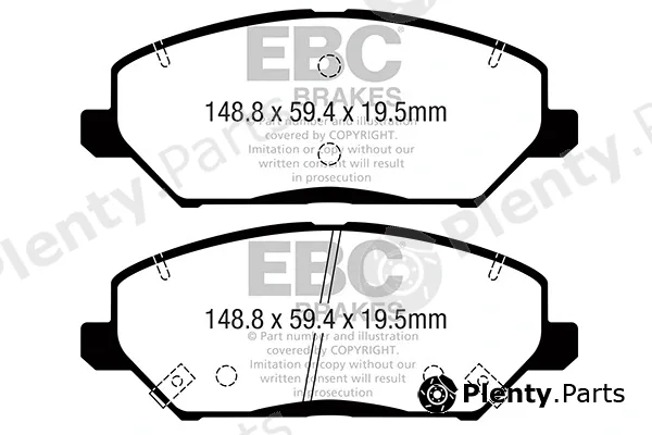 EBC Brakes DPX2362 — Brake Pad Set, disc brake